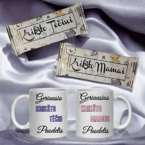 Gift set for Godparents Mug and chocolate