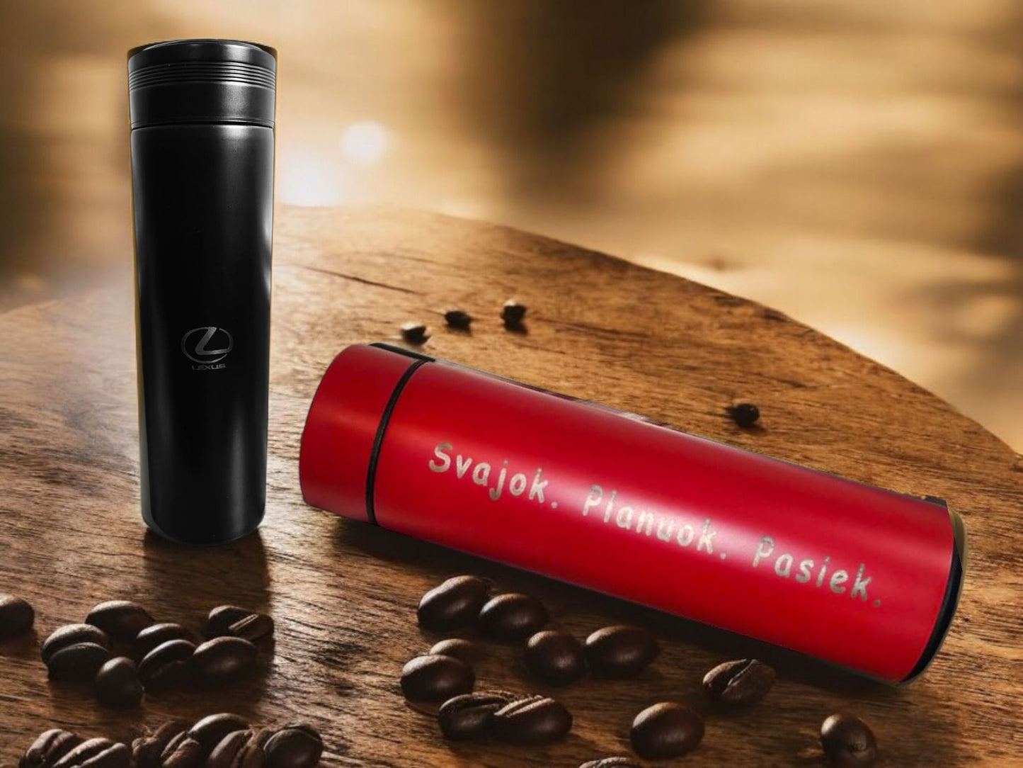 Thermos Bottle with Digital Temperature Display LED