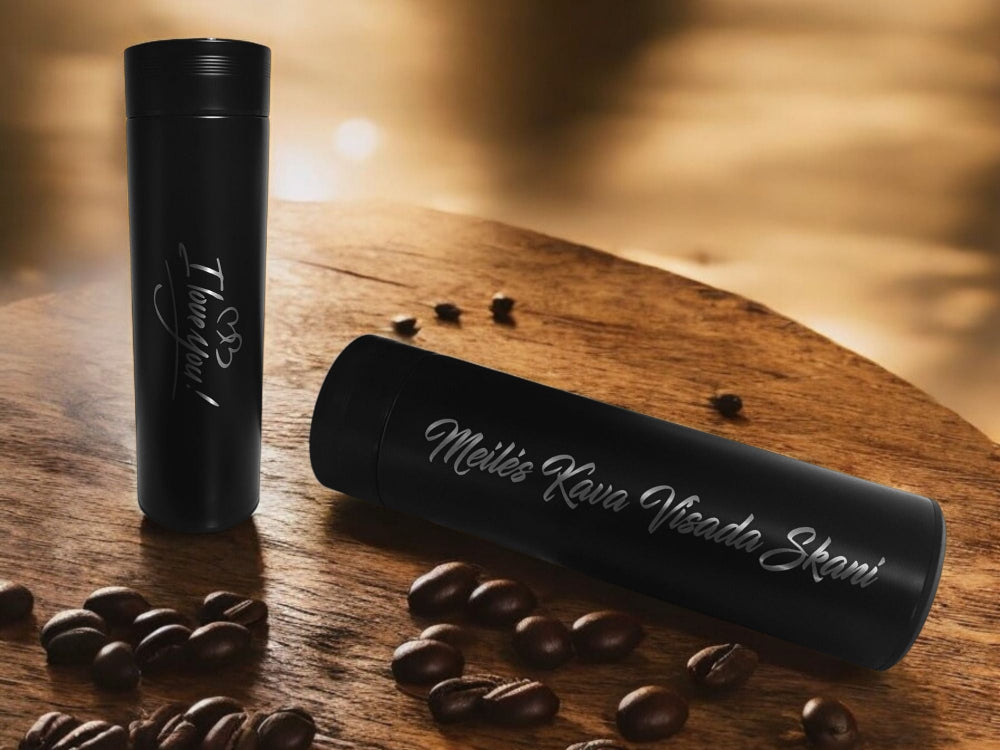 Thermos Bottle with Digital Temperature Display LED