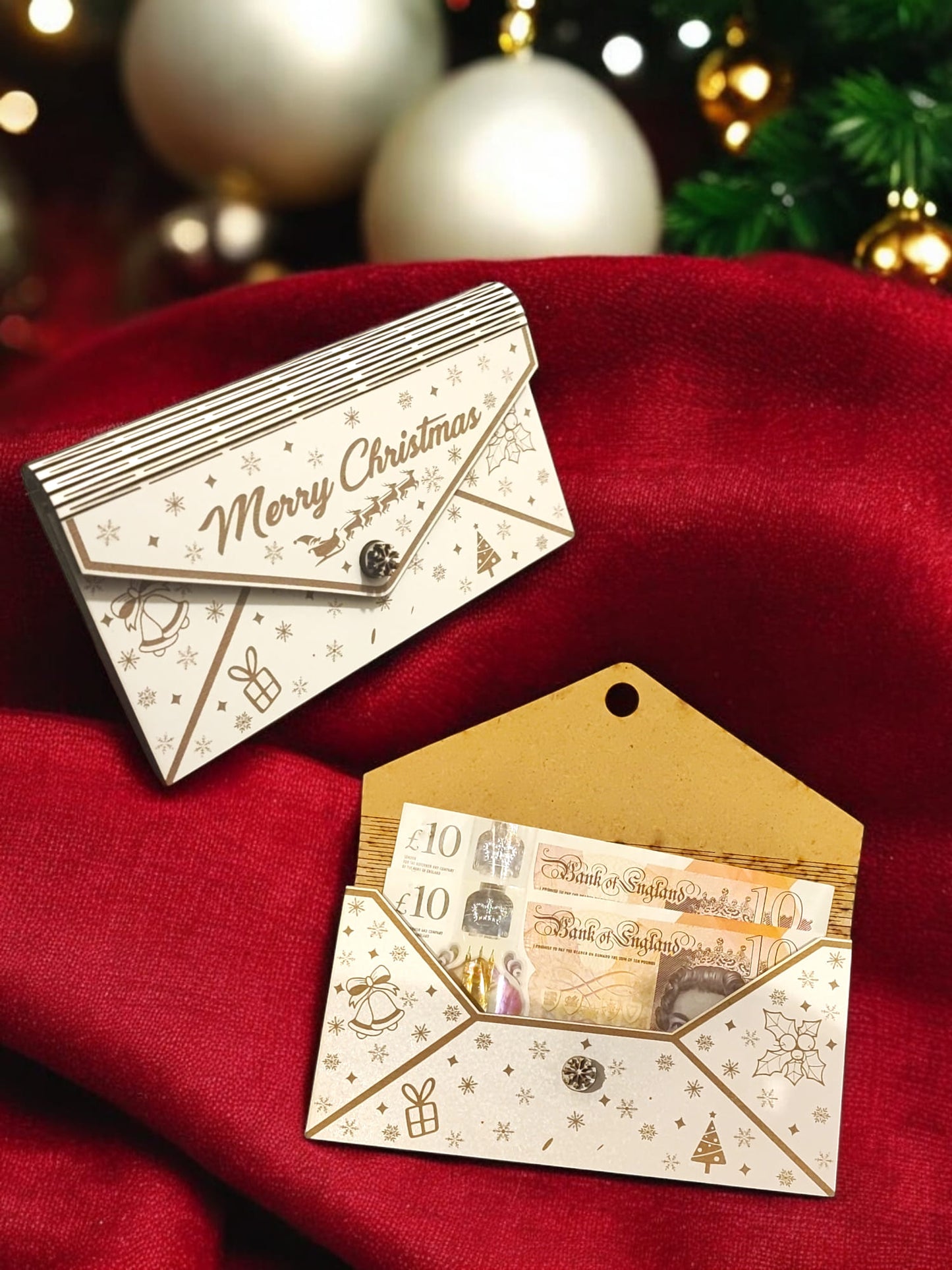 Wooden Money envelope