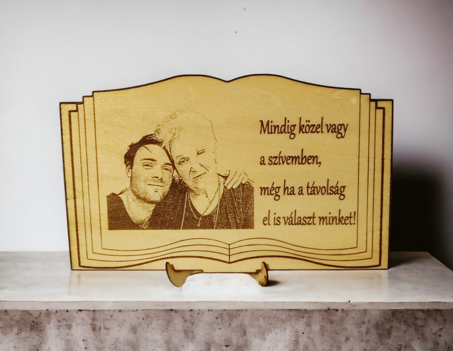 Personalised 3D BOOK SHAPE STAND