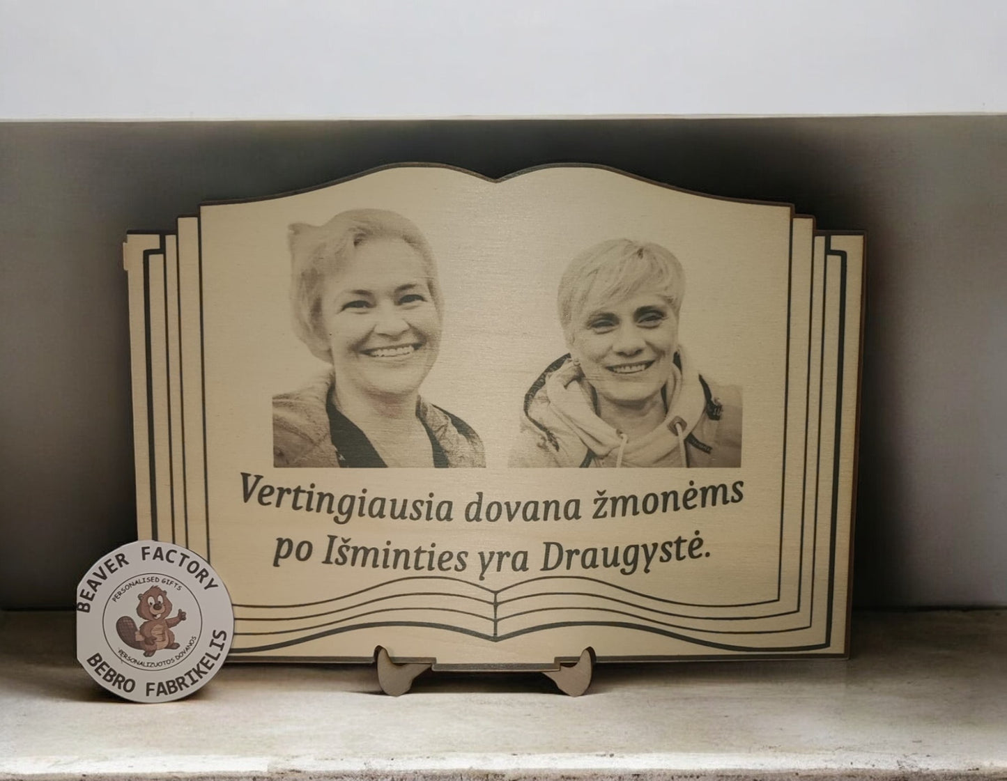 Personalised 3D BOOK SHAPE STAND