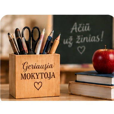 Dovanos mokytojams, mokyklai ir darbui
