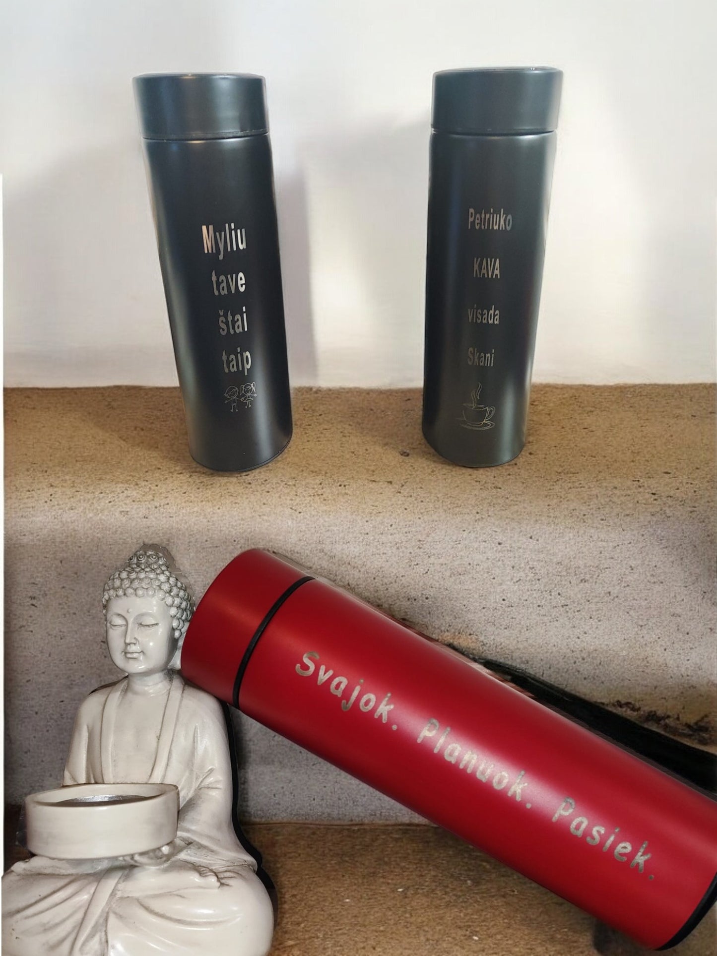 Thermos Bottle with Digital Temperature Display LED