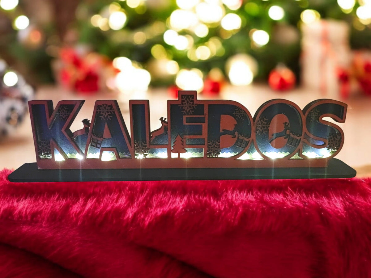 Personalizuojama LED kalėdinė dekoracija