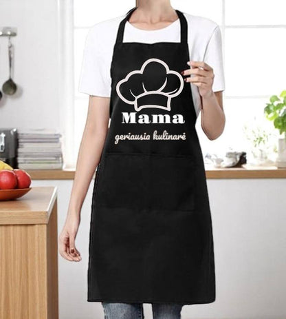 👨‍🍳 Personalizuojama prijuostė – vardas, tekstas ar nuotrauka