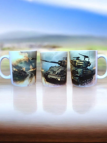 Puodeliai Sherman ir Tiger – puodelis tankų mėgėjui