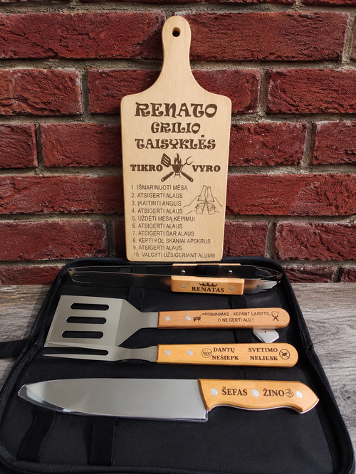BBQ Tool Set "Grill Master" – Beaver Factory UK