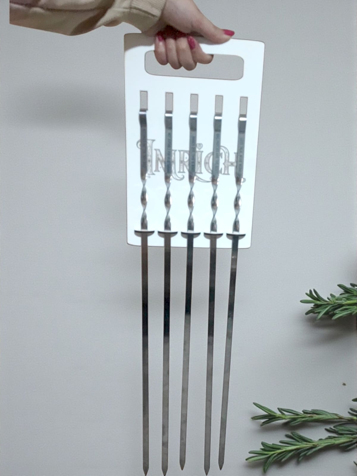 Nerūdijančio plieno BBQ iešmai