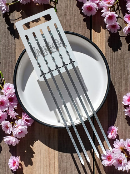 Nerūdijančio plieno BBQ iešmai