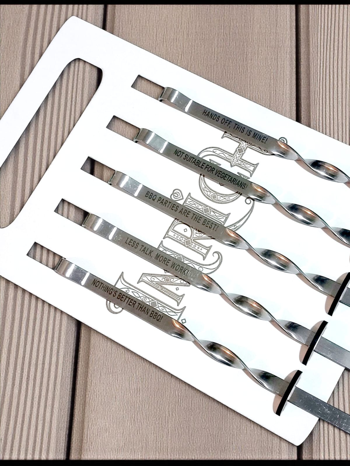 stainless steel BBQ skewers