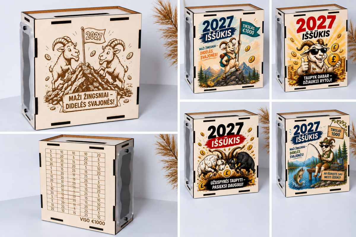Medinė taupyklė 2027 metų iššūkis – Beaver Factory UK