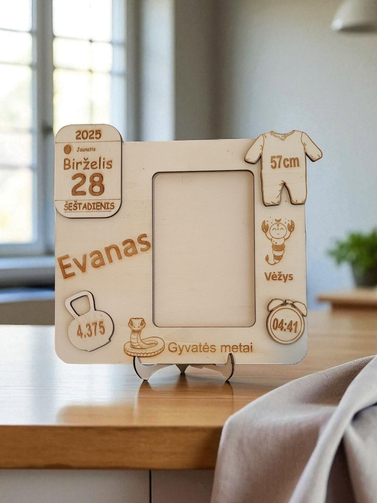 Personalizuotos metrikos pavyzdys vaikui