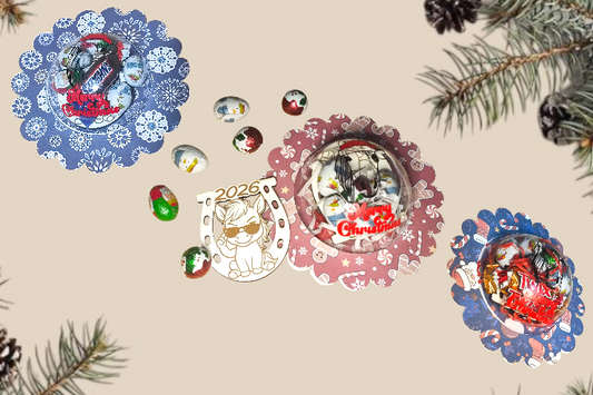 🎁 Mini Holiday Gift Bubble – Sweet Treats & Lucky Magnet