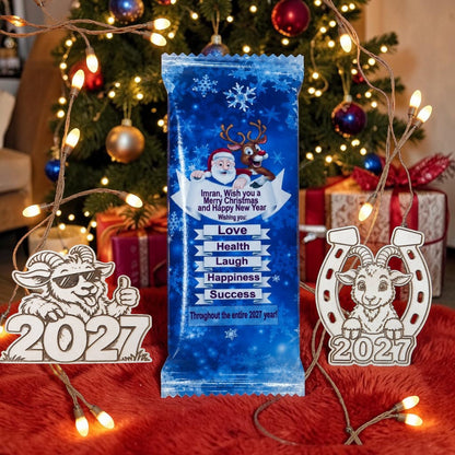 🎄 Kalėdinis šokoladas „Linksmų Kalėdų“ + magnetukas 2027